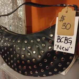 BCBG studded hobo bag